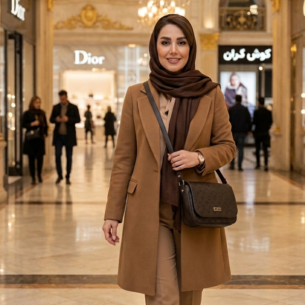 کیف دوشی زنانه بزرگمهر کد 532